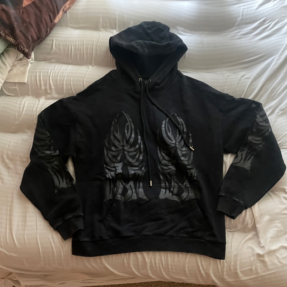 Black Graphic Hoodie